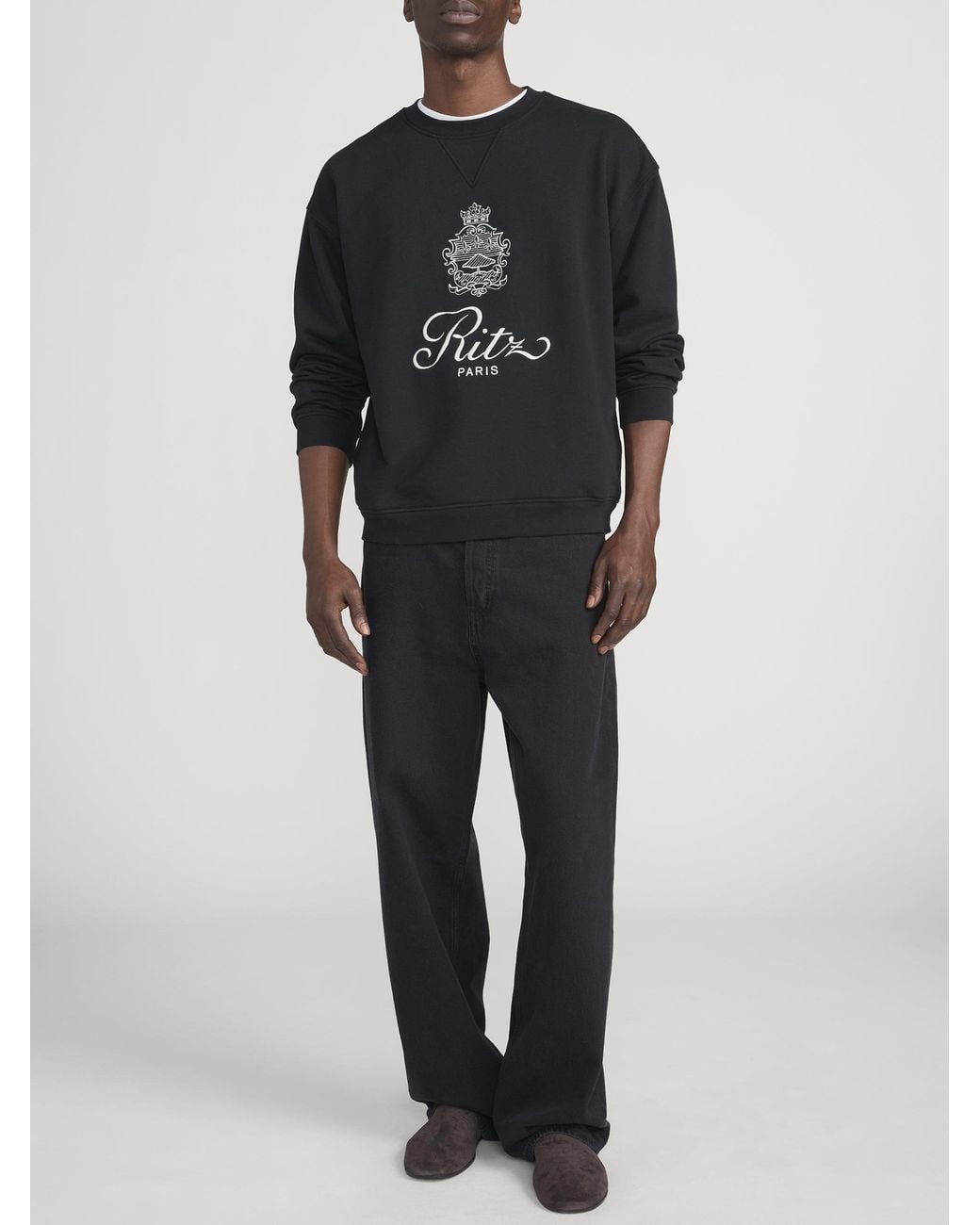 FRAME Black Ritz Sweatshirt