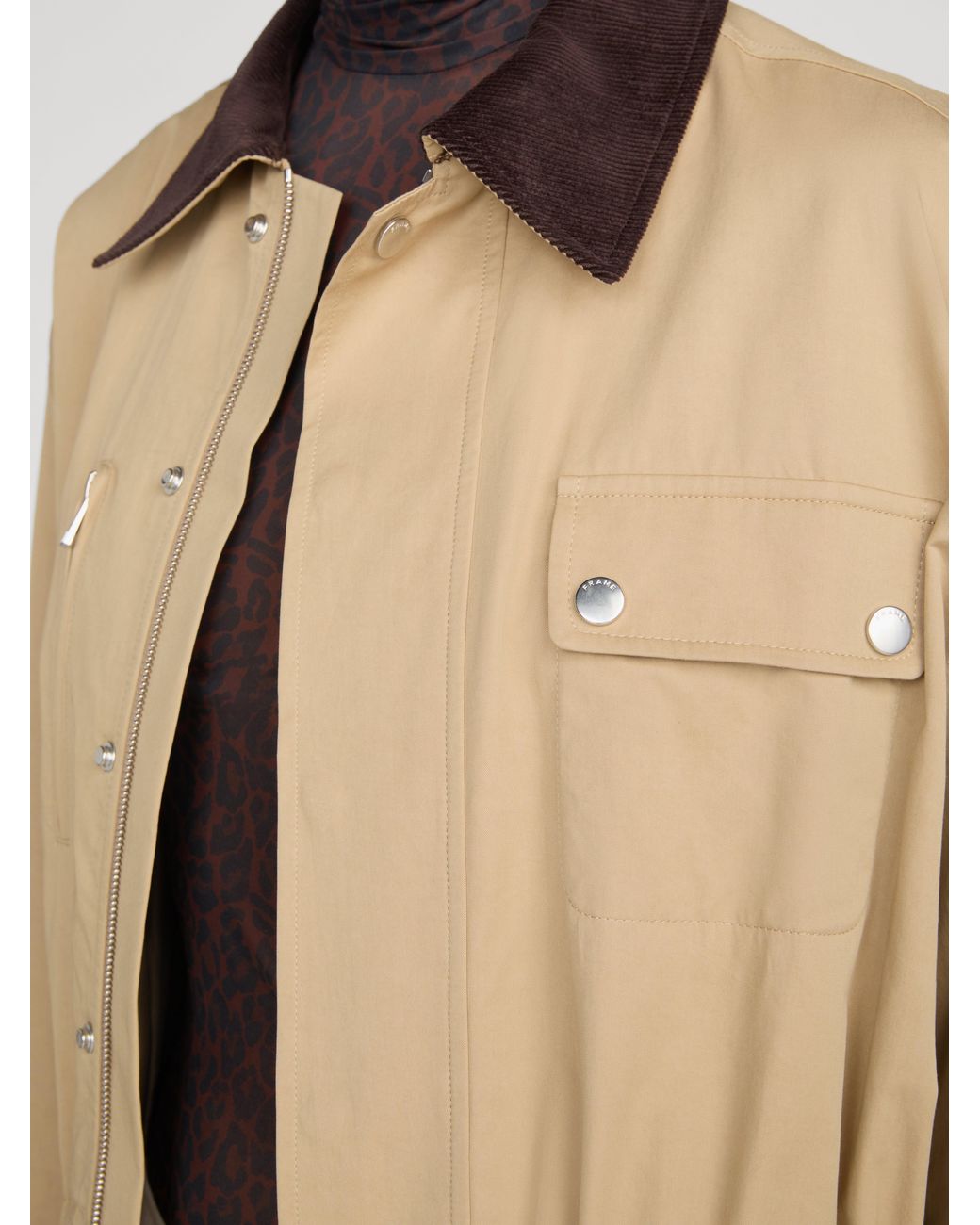 FRAME Natural Twill Safari Jacket