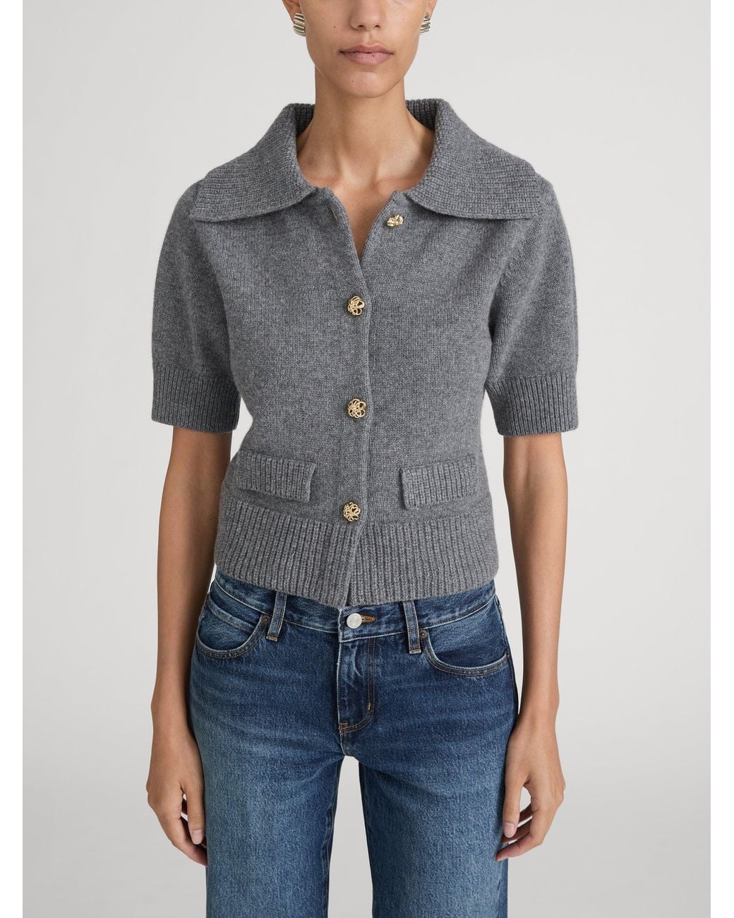 FRAME Gray The Doll Cardi