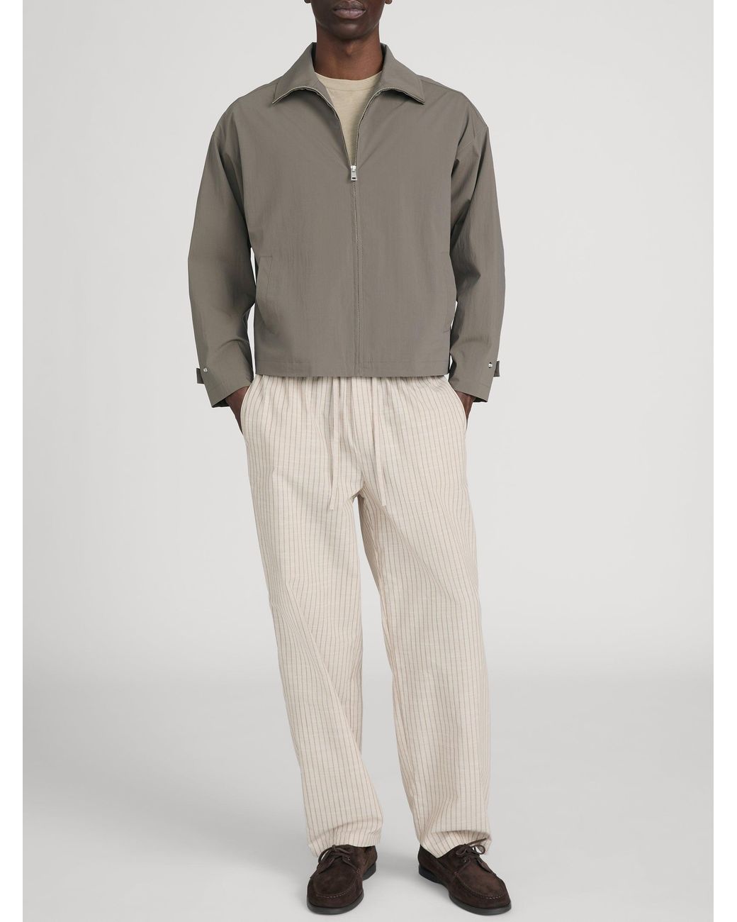 FRAME Gray Nylon Jacket for men