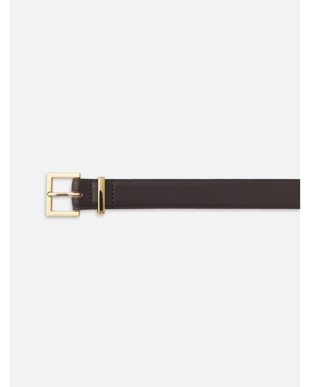 FRAME White The Leather Square Buckle Belt