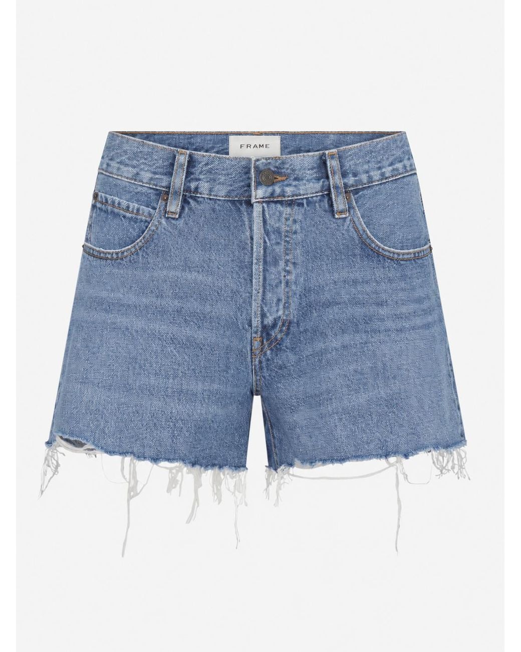 FRAME Blue The Long Hang Short