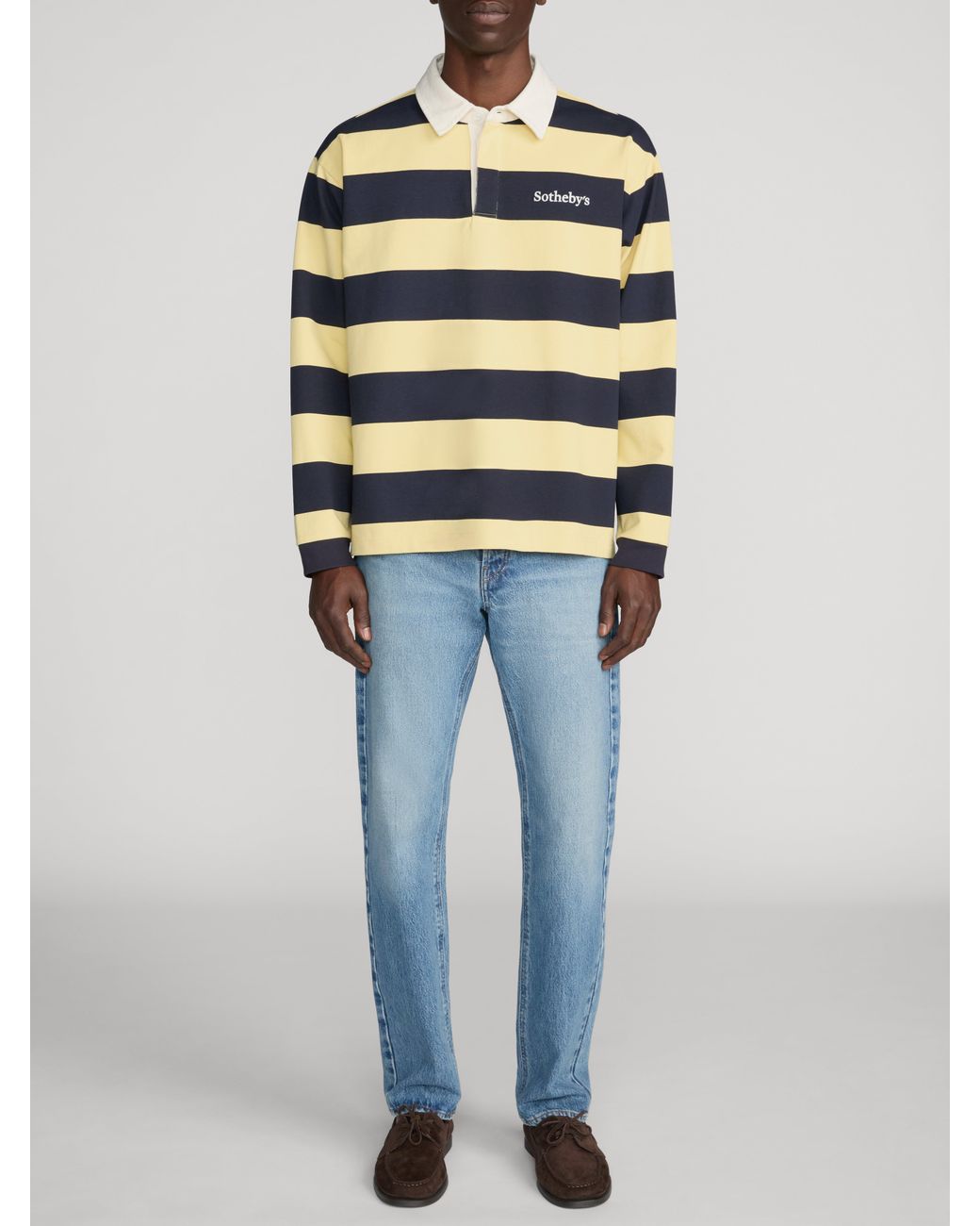 FRAME Blue Sotheby's Straight Jean for men