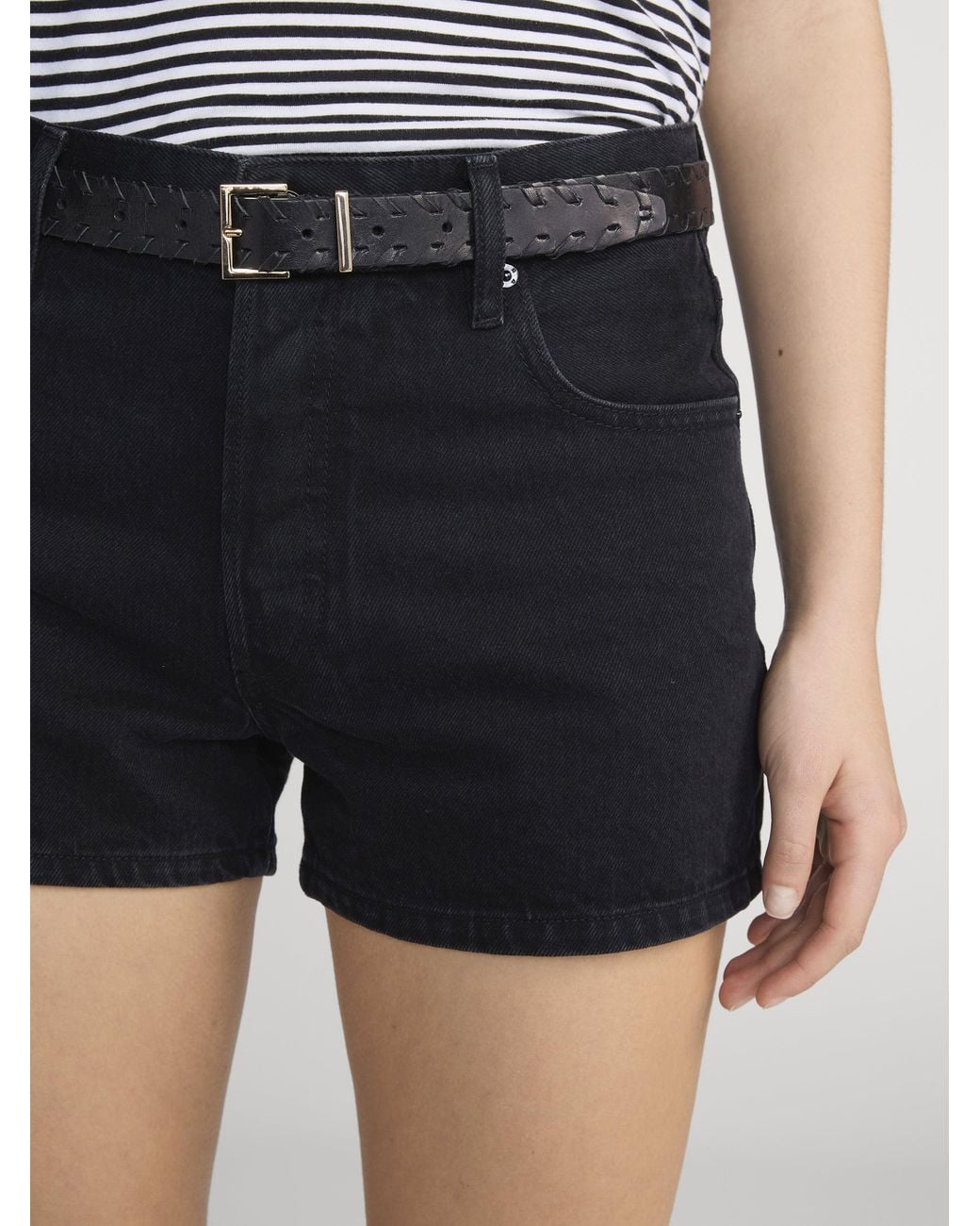 FRAME Black The Hang Short