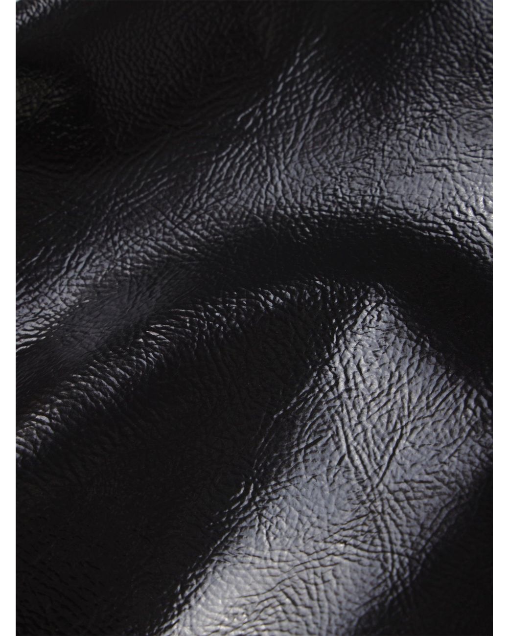 FRAME Black The Patent Leather Swing Trouser