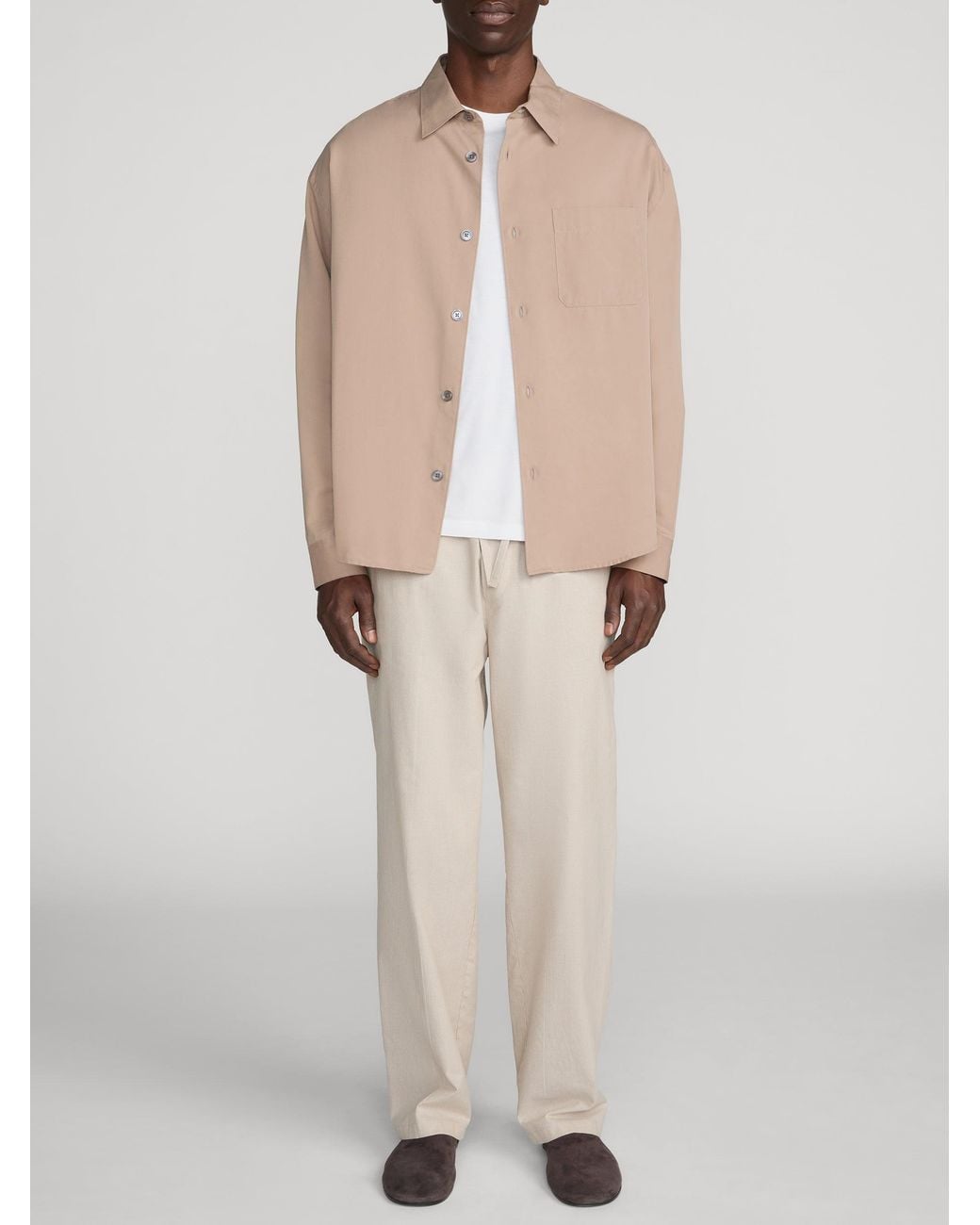 FRAME Natural Cotton Easy Trousers for men