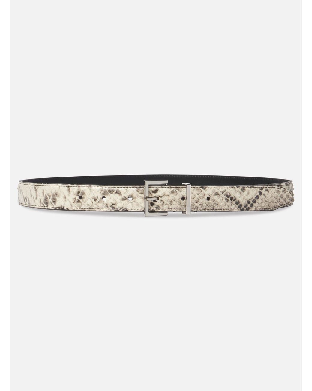 FRAME White The Snake Square Buckle Belt