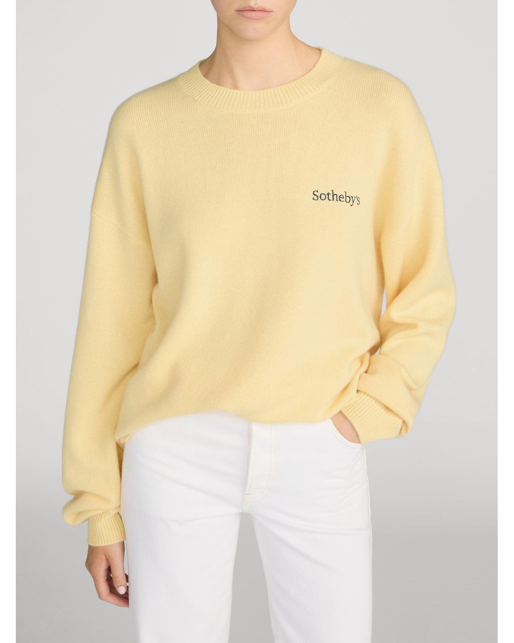 FRAME Yellow Sotheby's Cashmere Sweater for men