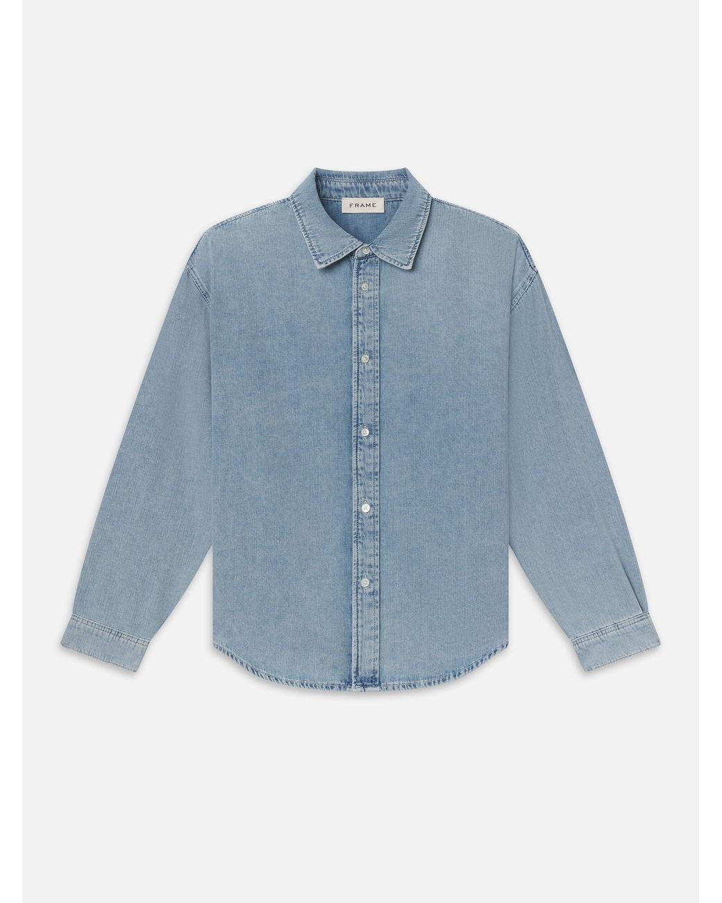 FRAME Blue Classic Denim Shirt for men