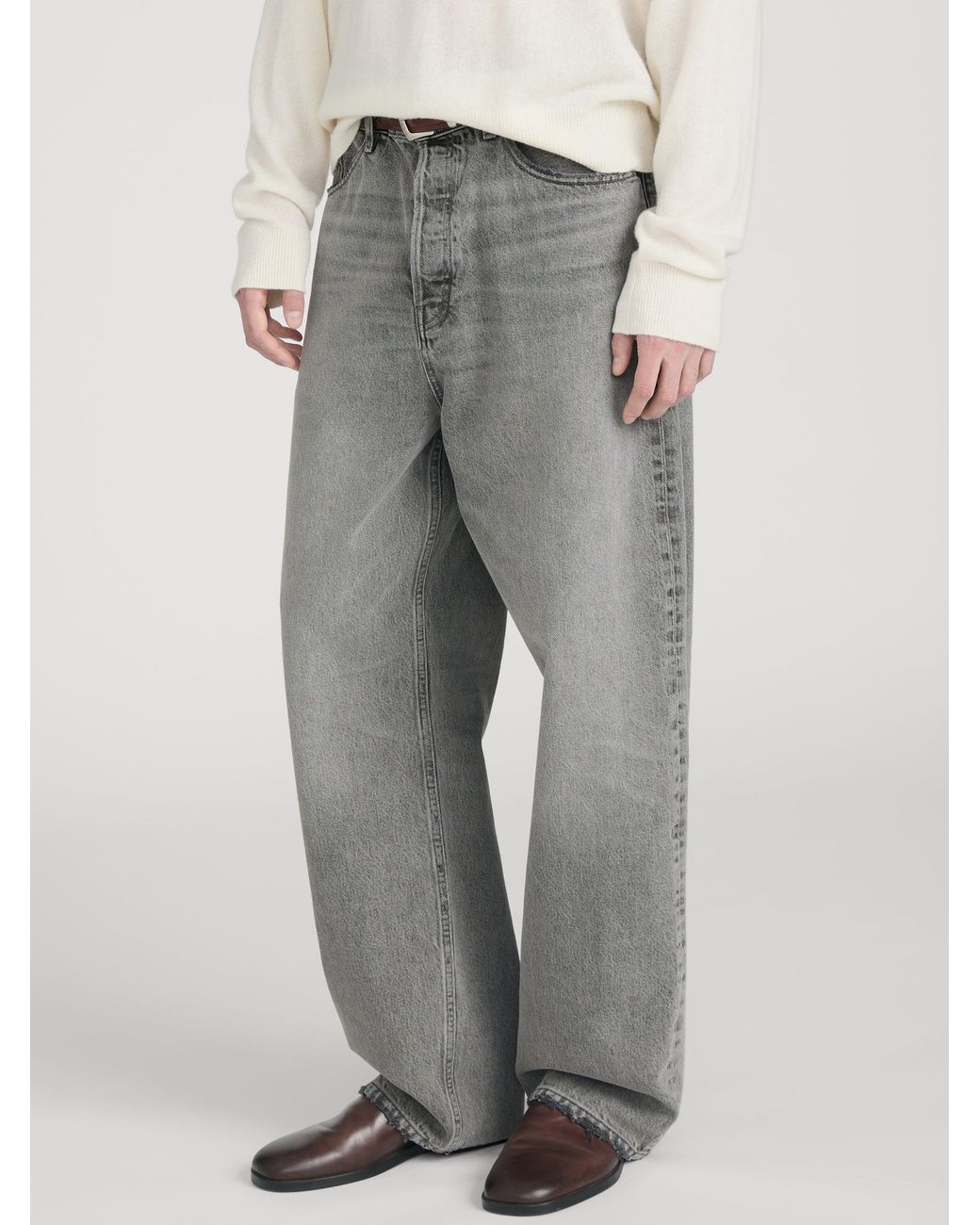 FRAME Gray Baggy Jean for men