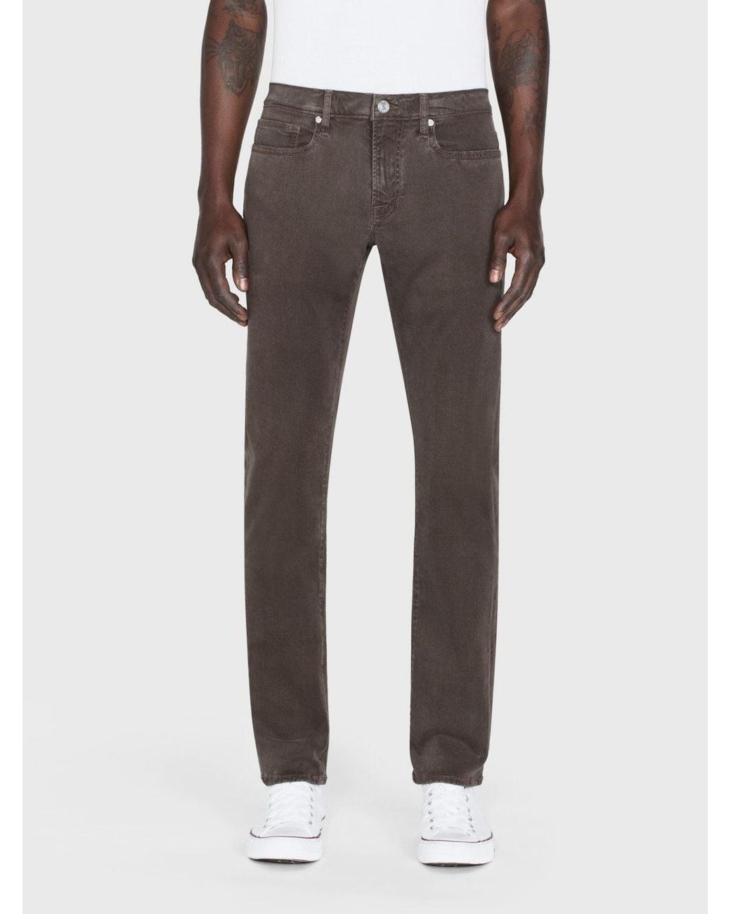 FRAME Gray L'homme Slim Brushed Twill for men