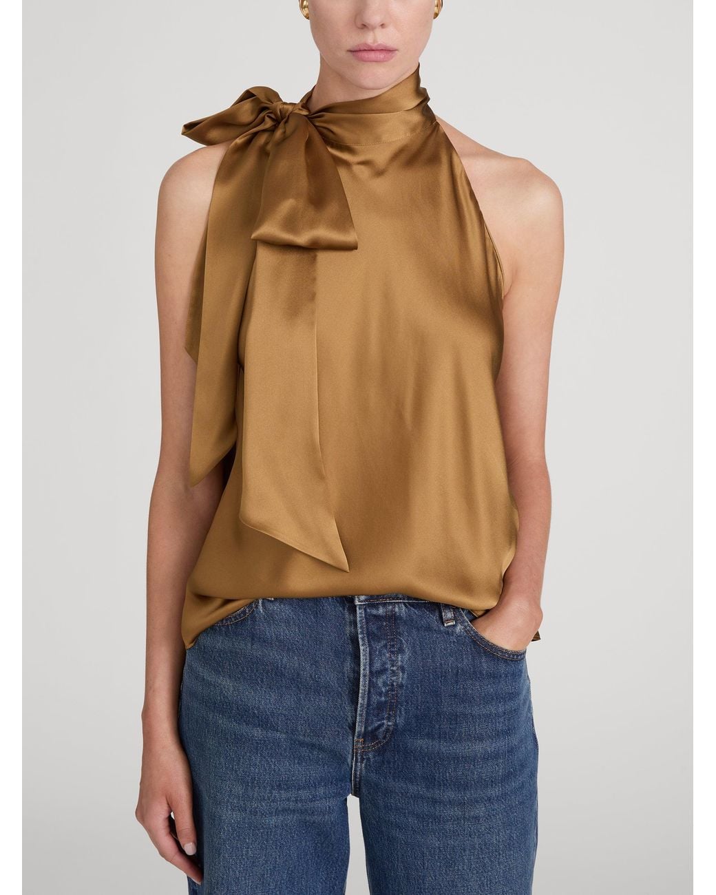 FRAME Natural The Ribbon Top