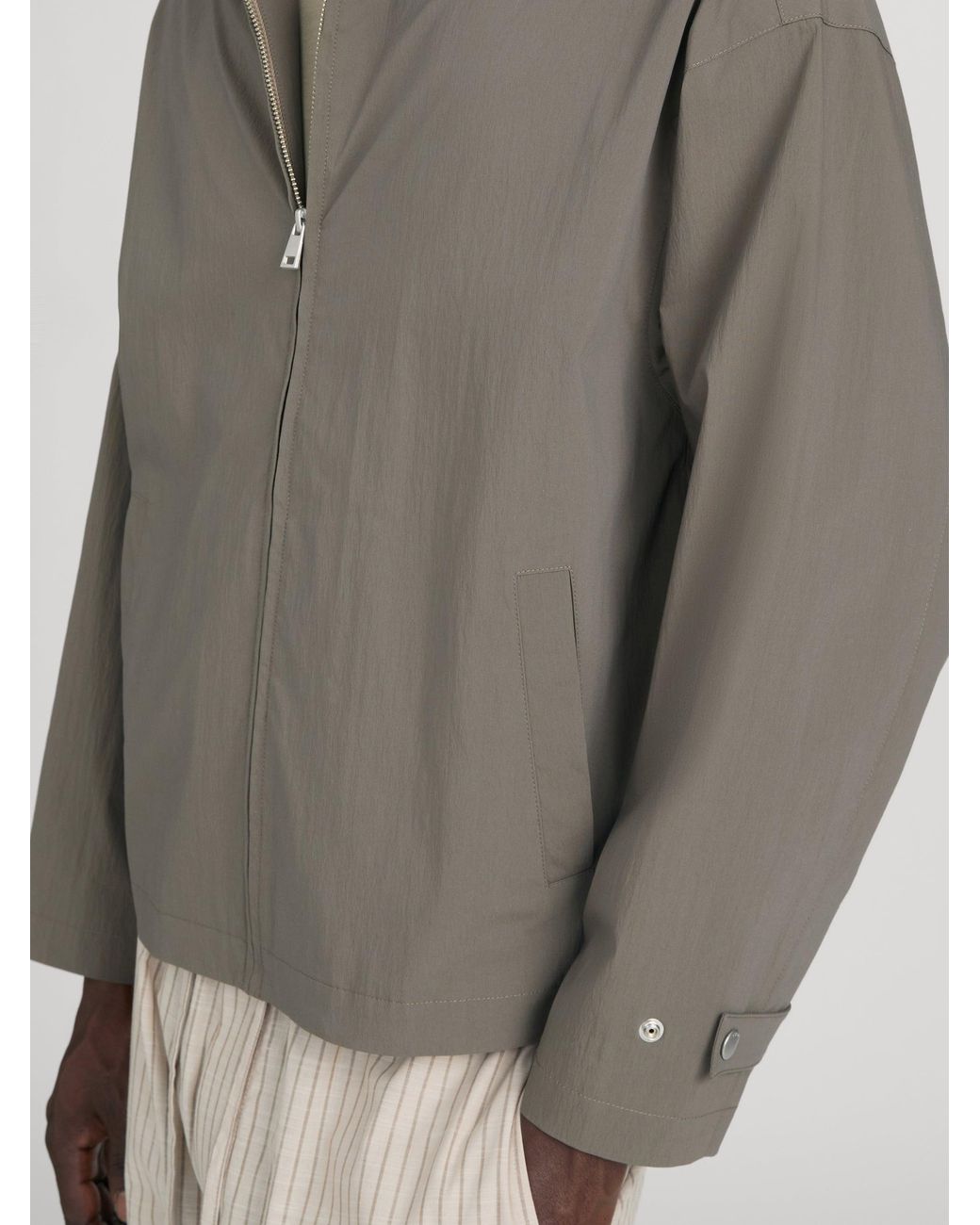 FRAME Gray Nylon Jacket for men