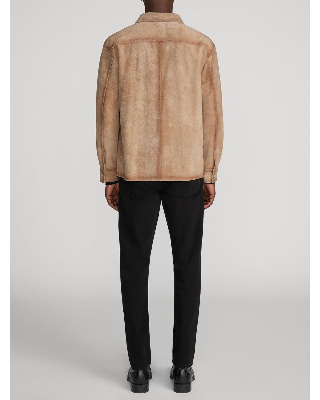 FRAME Natural Suede Shirt Jacket for men