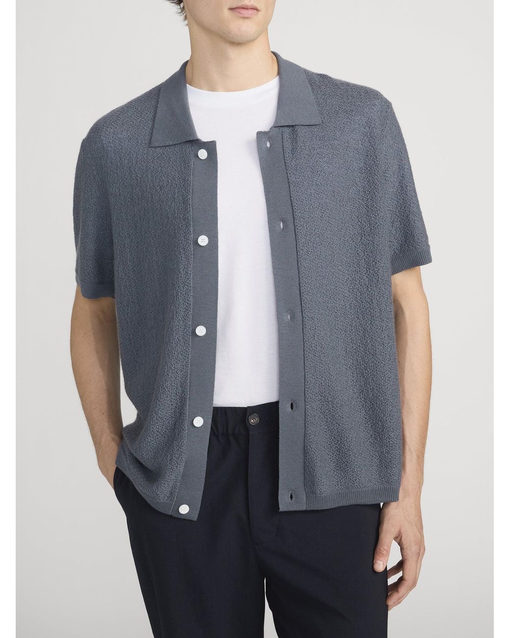 FRAME Blue Cardigan Sweater for men