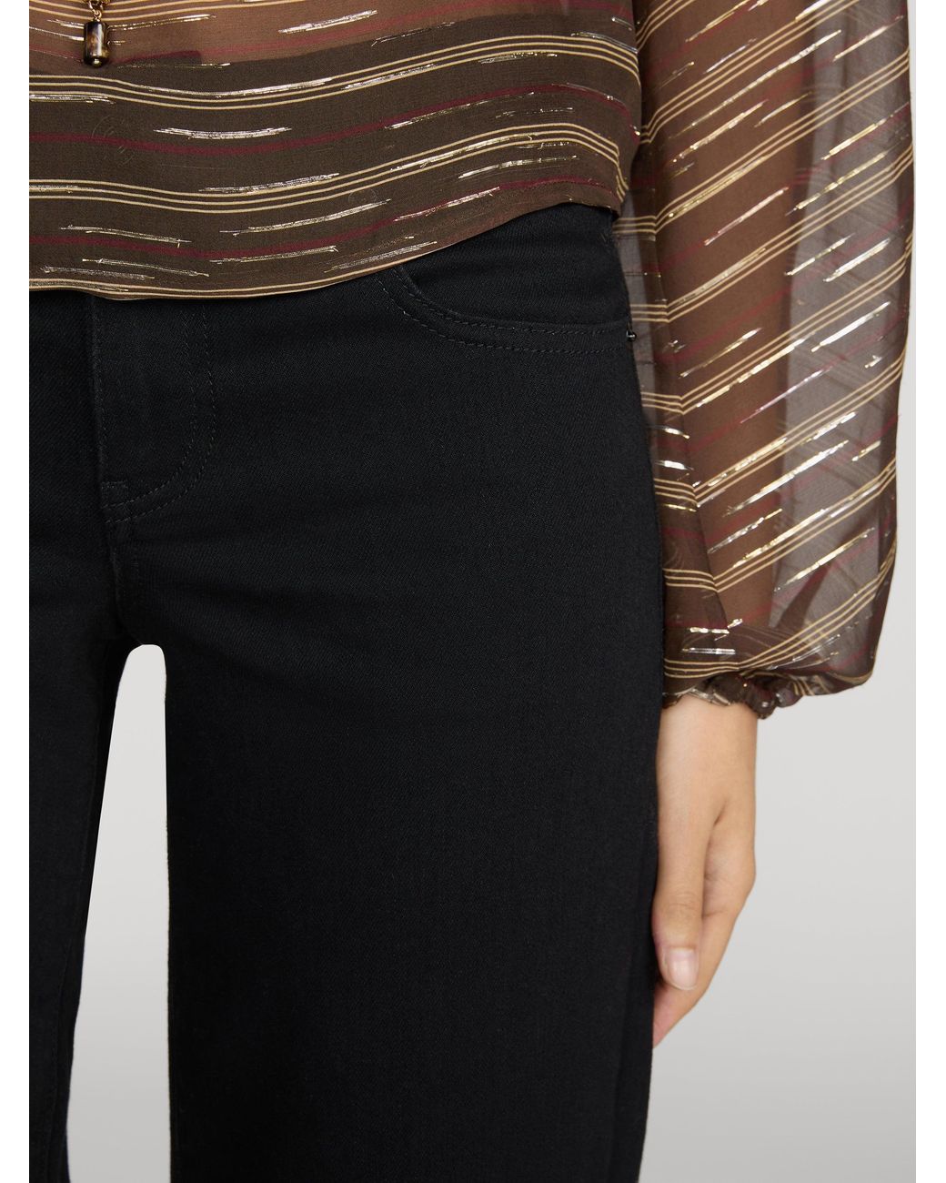 FRAME Black Low Rise Le Slim Palazzo
