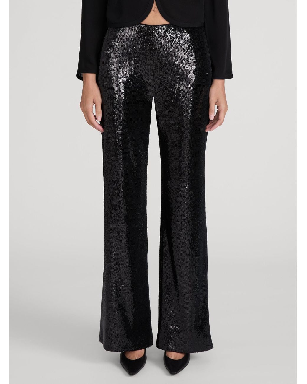 FRAME Black The Micro Sequin Pant