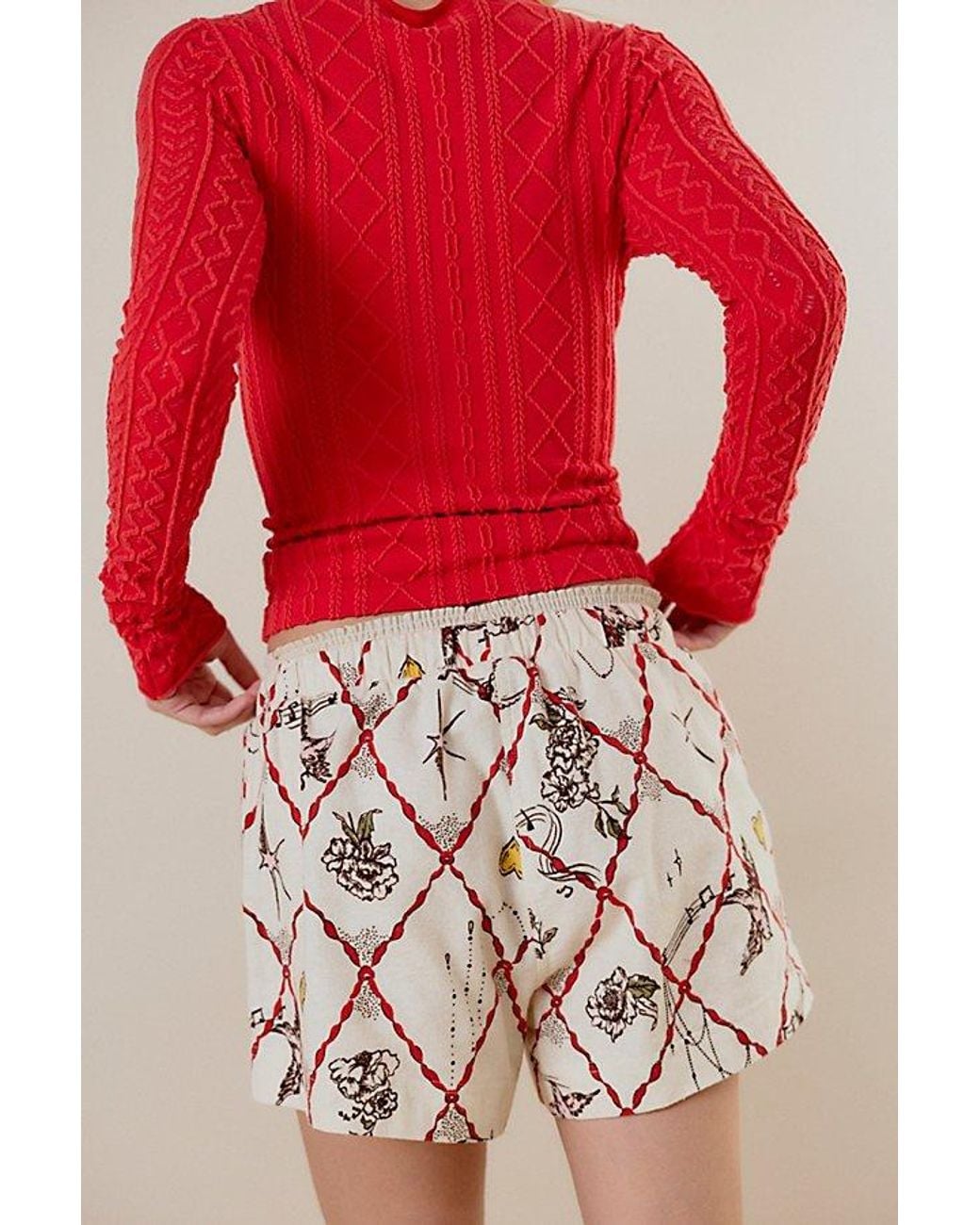 Intimately By Free People Brown Late Checkout Flannel Boxers By