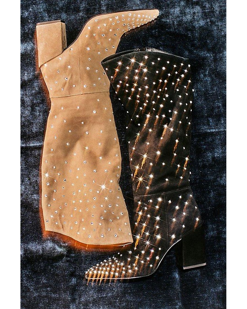 Free People Diamante Dream Boots in Black