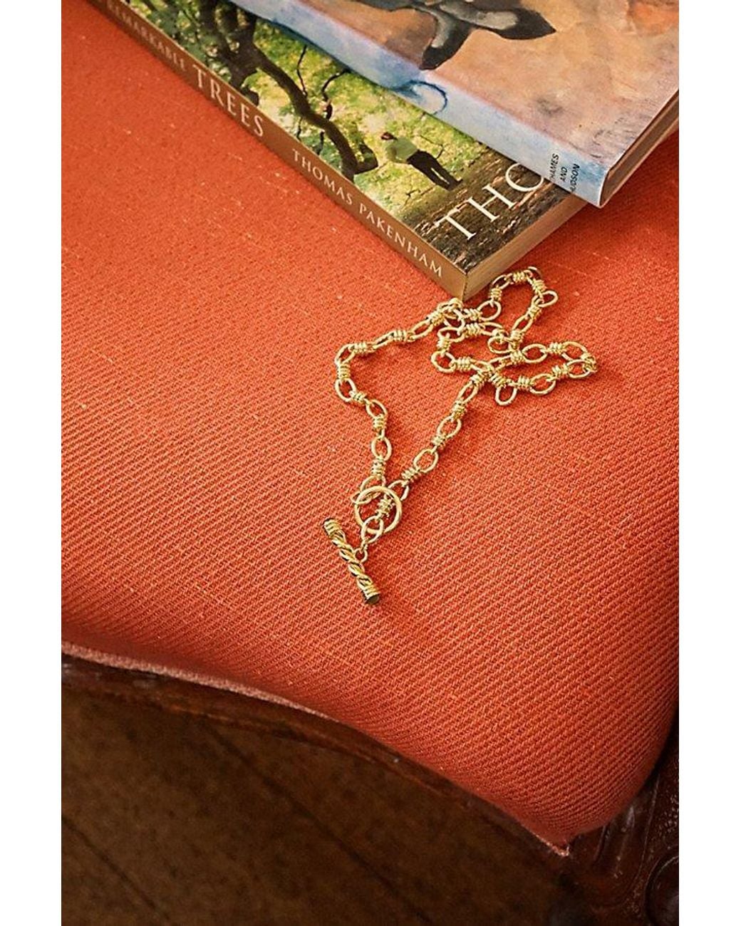 Daisy London Gray X Free People Alice T-Bar Necklace