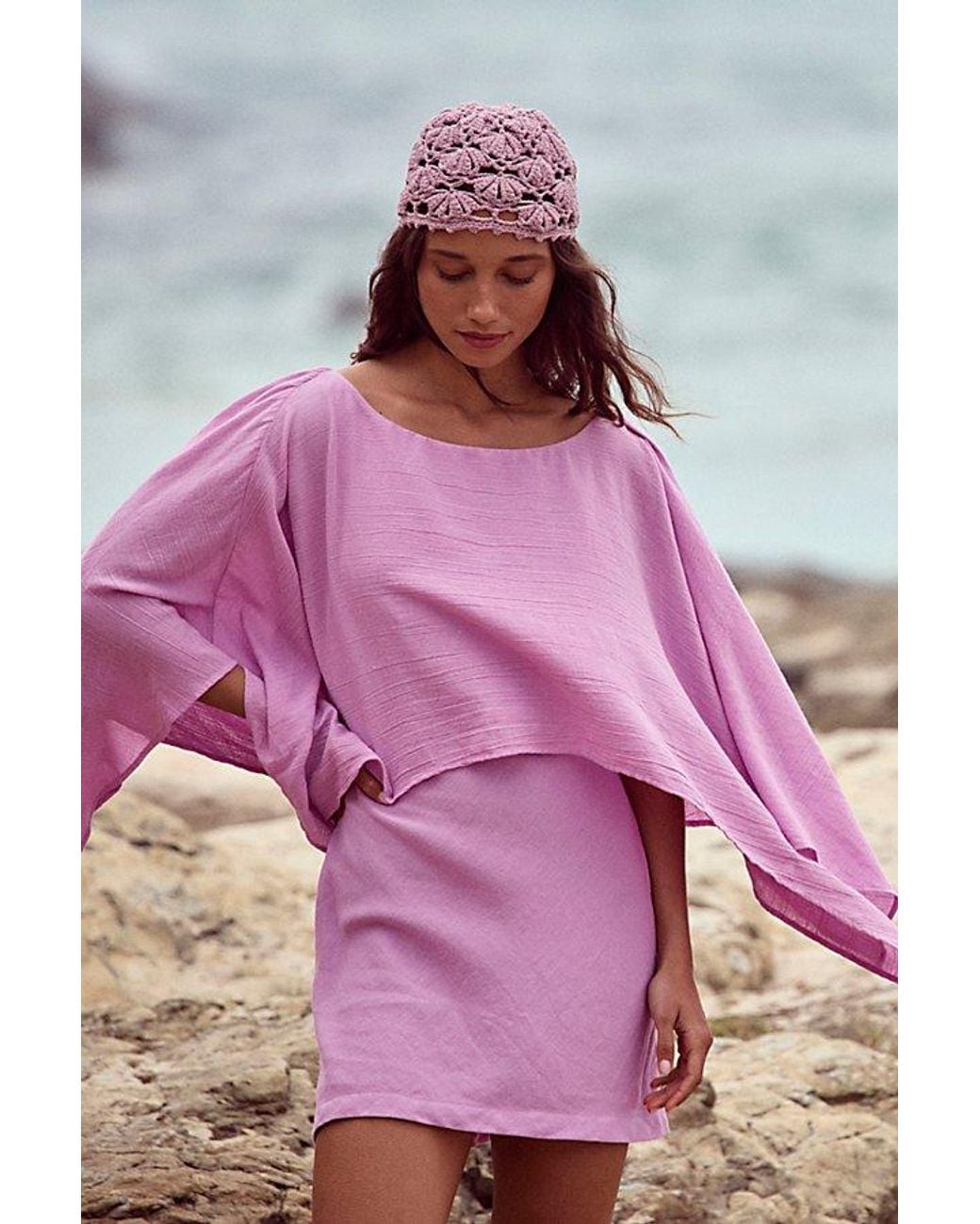 free-est Pink Dara Mini Dress By