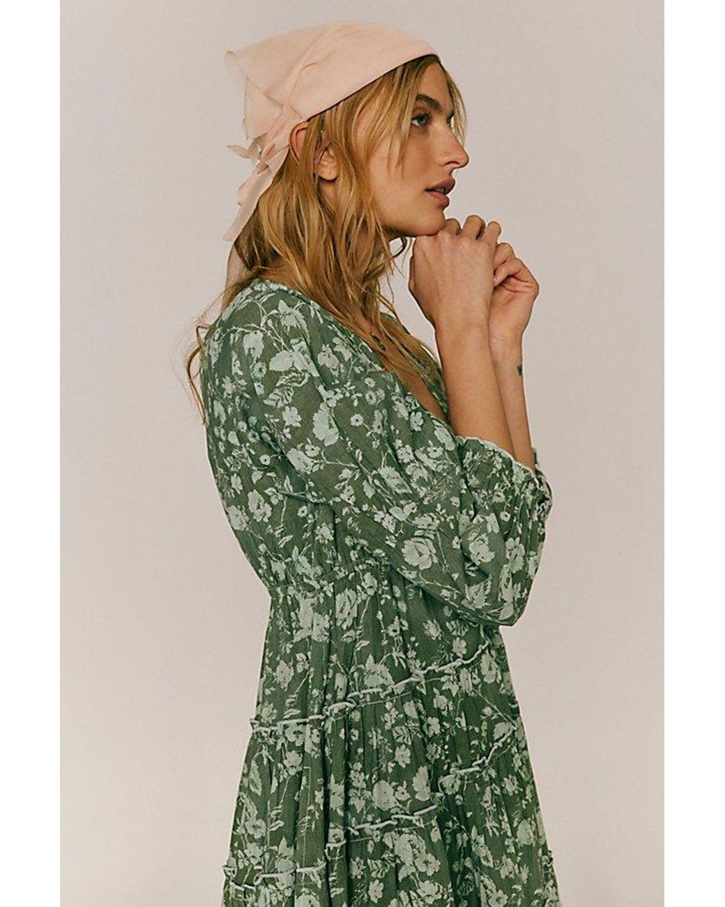 knee length dresses for ladies Free People Pappiet Midi Dress/Bluebell Combo main image 1