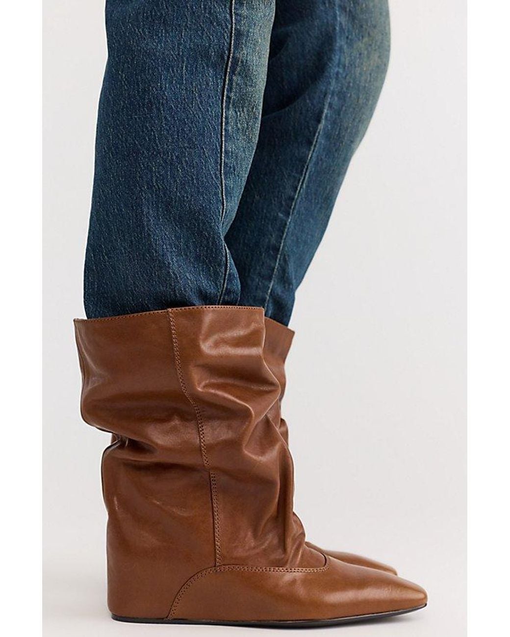 Paloma Barceló Blue Veronica Slouch Boots Shoe By