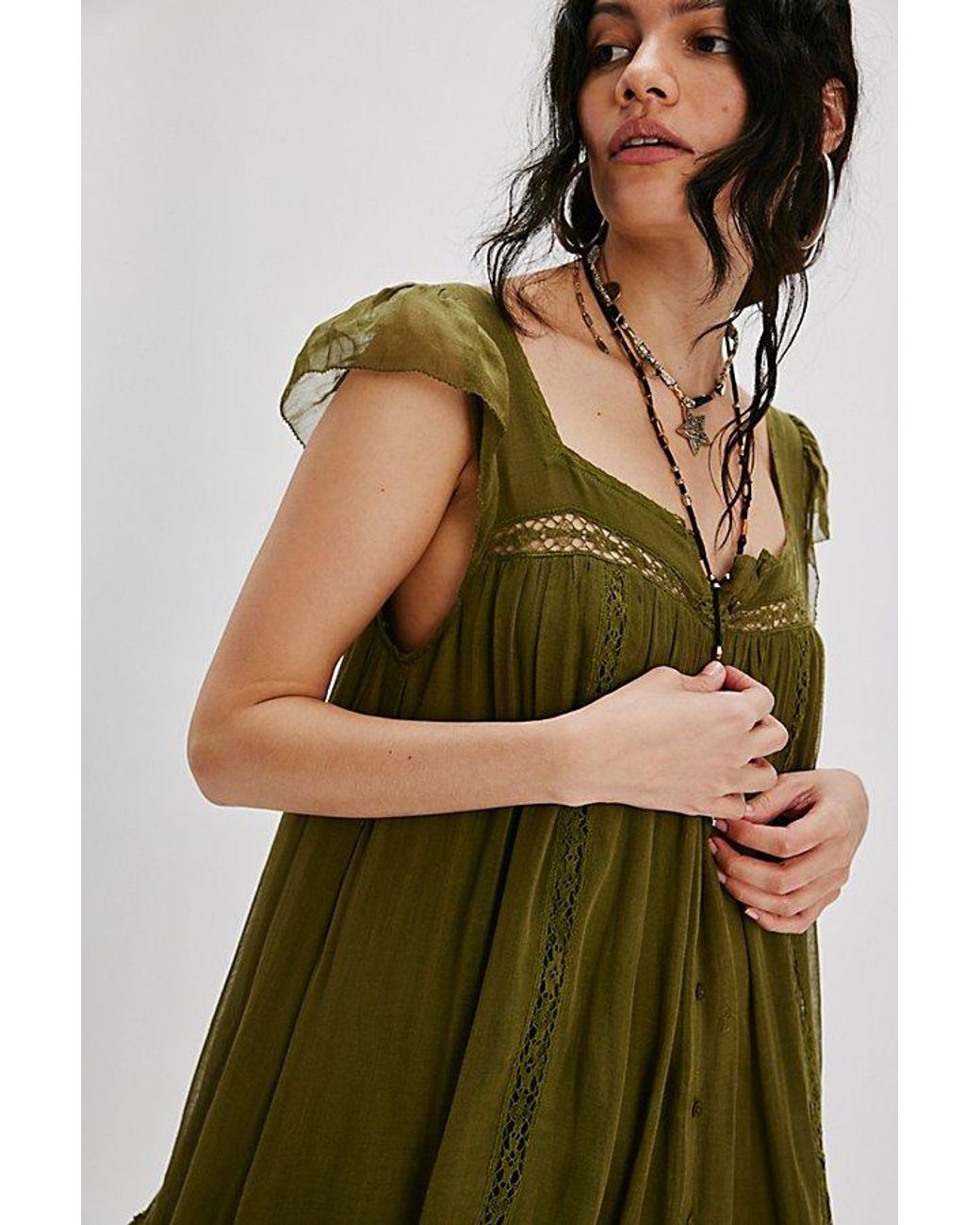 Free People Olivia Dress in Green | Lyst