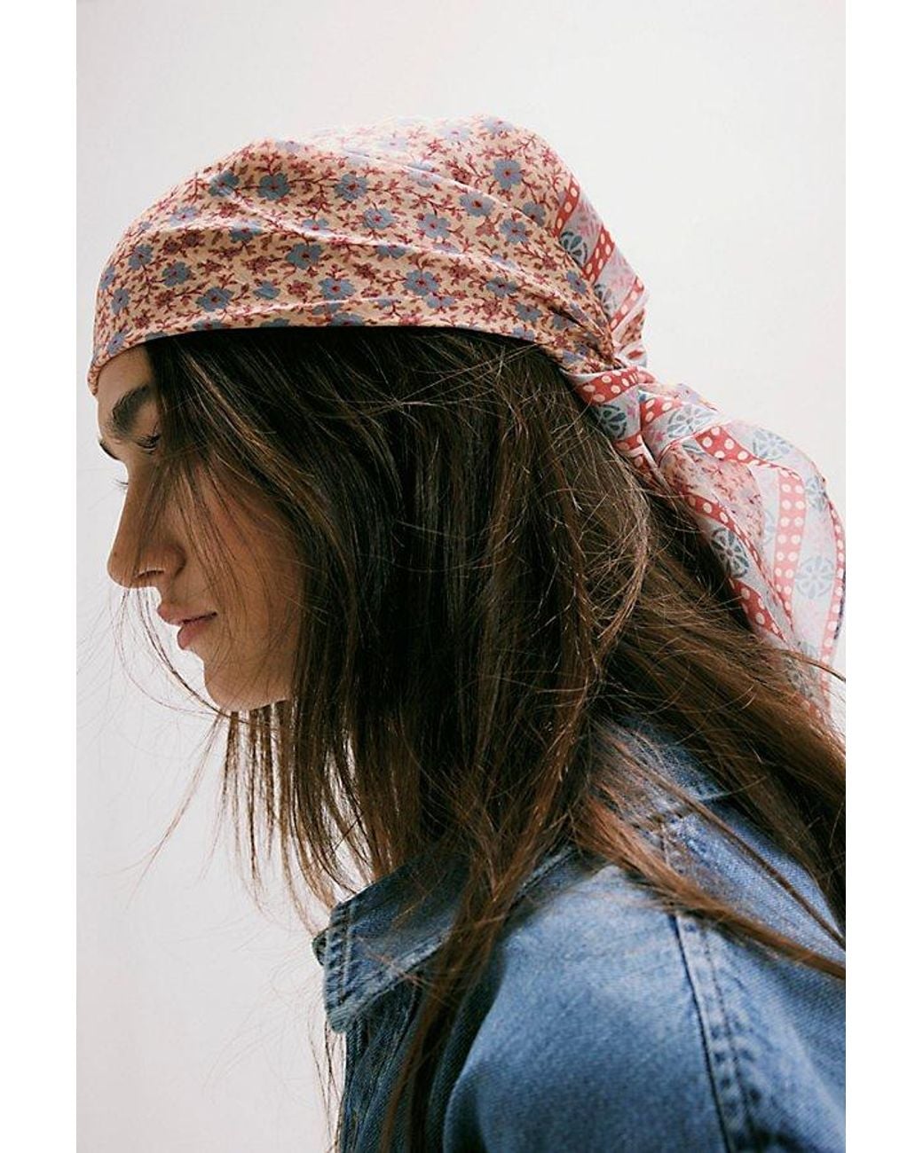 Free People Multicolor So Silk Printed Bandana