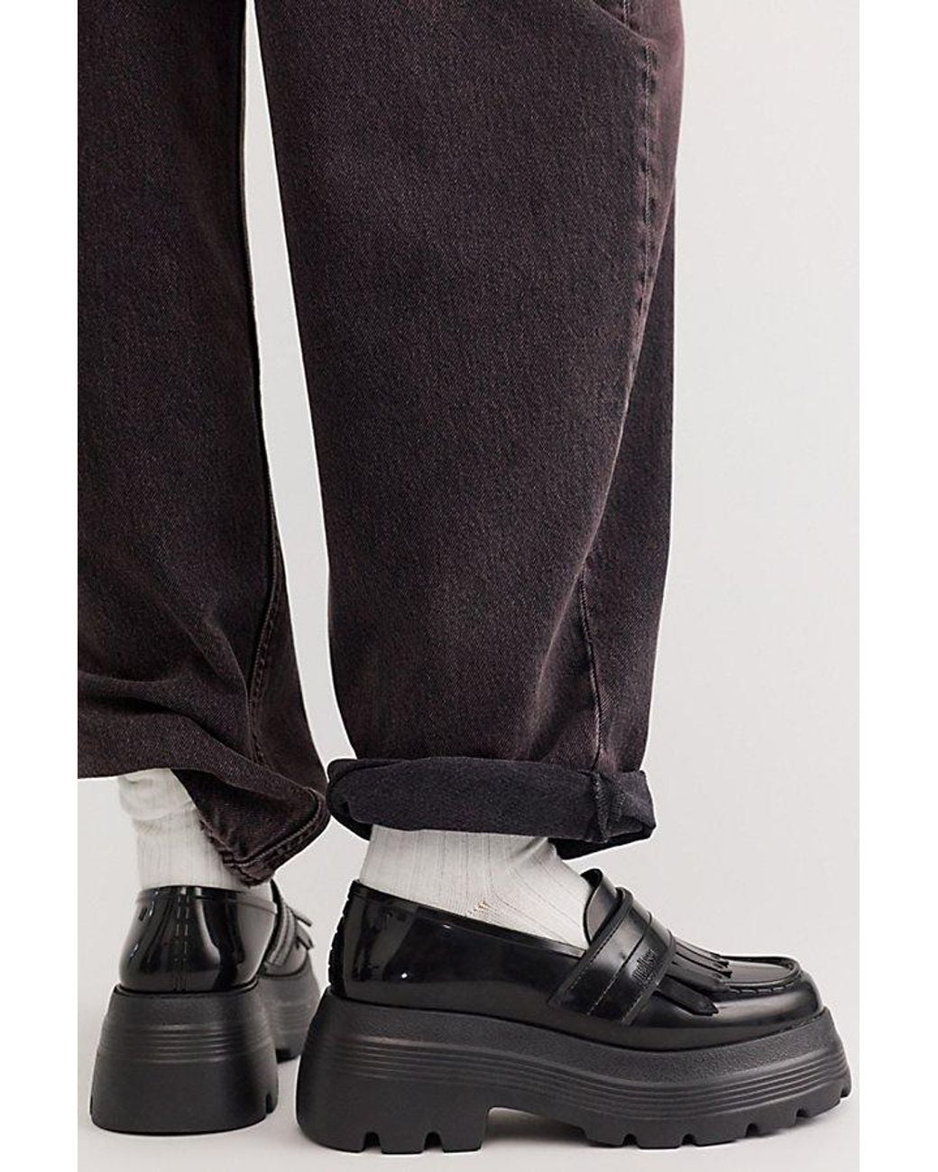 Melissa Black Royal Plus Jelly Platform Loafers