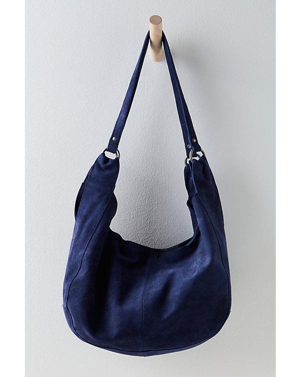 Free People Blue Roma Suede Tote Bag