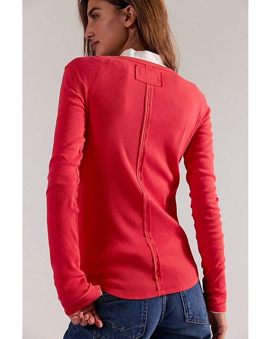 Free People Red Jamie Henley