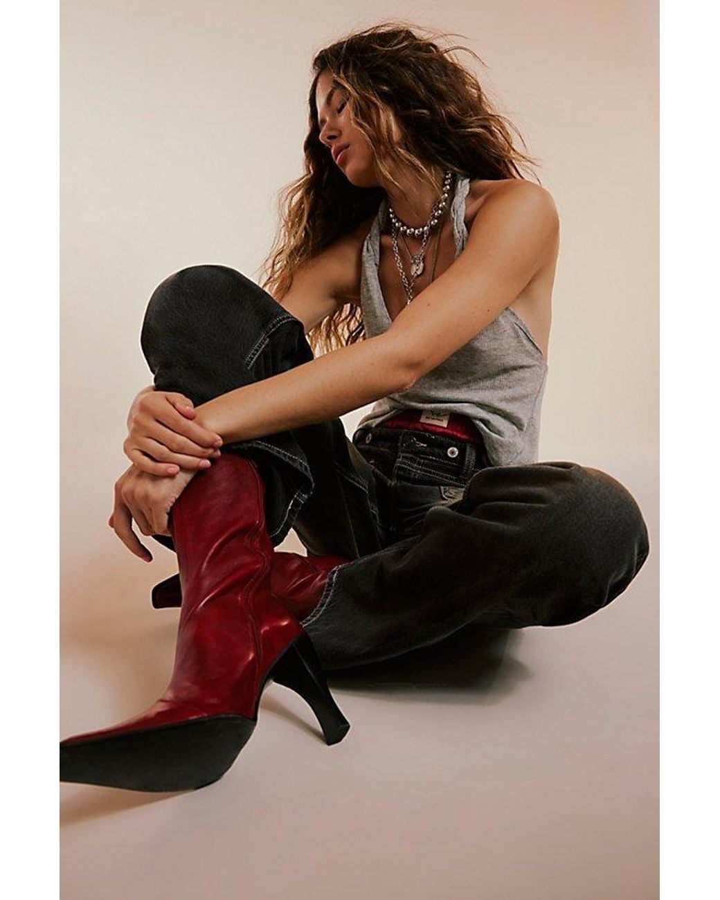 Jeffrey Campbell Black Sweet Talker Snip Toe Boots Shoe By