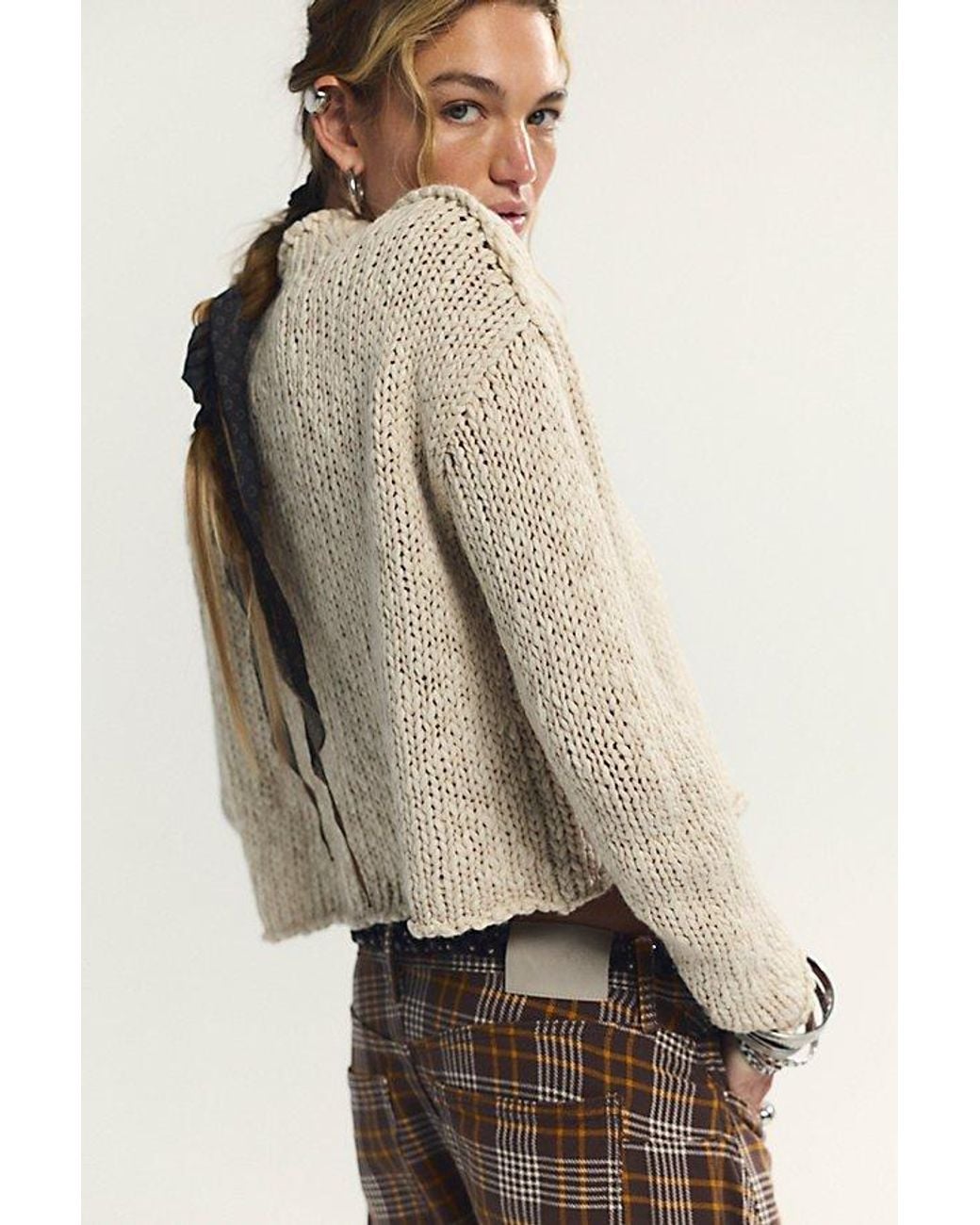 Free People Brown Opal Rollneck Knit Jumper