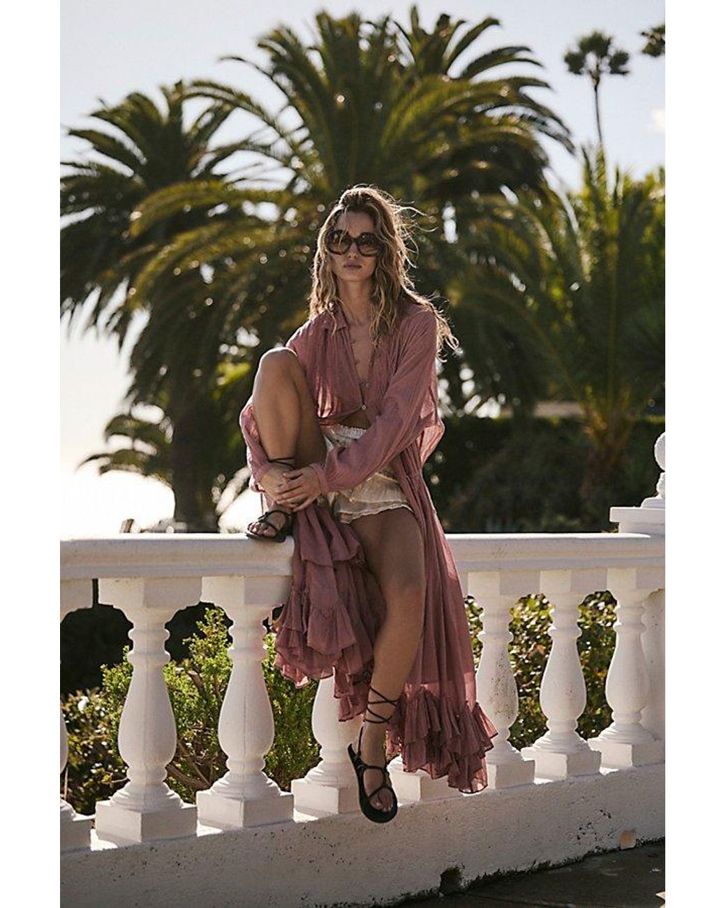 knee length dresses for ladies Free People Via Midi Dress  The Cadillac Cowgirl