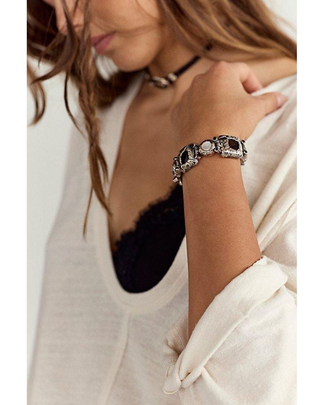 Pamela Love Black X Free People Fortuna Bracelet