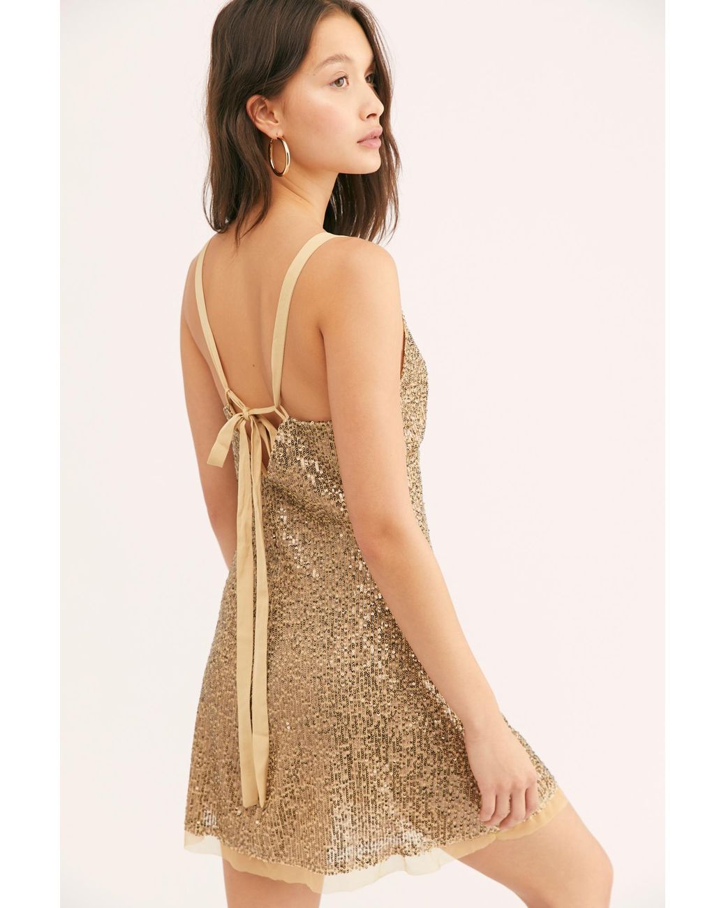 Free people hotsell sequin slip dress