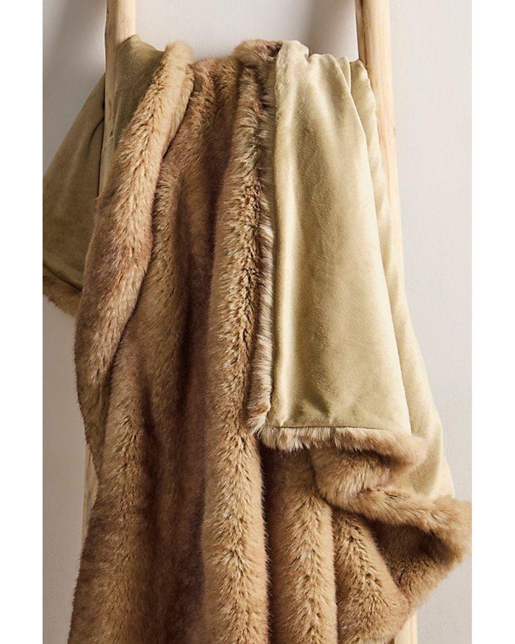 Apparis Brown Brady Faux Mink Blanket