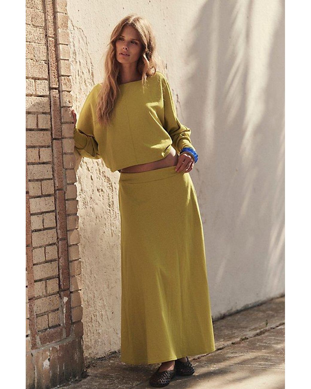 free-est Natural Cilla Skirt Set By