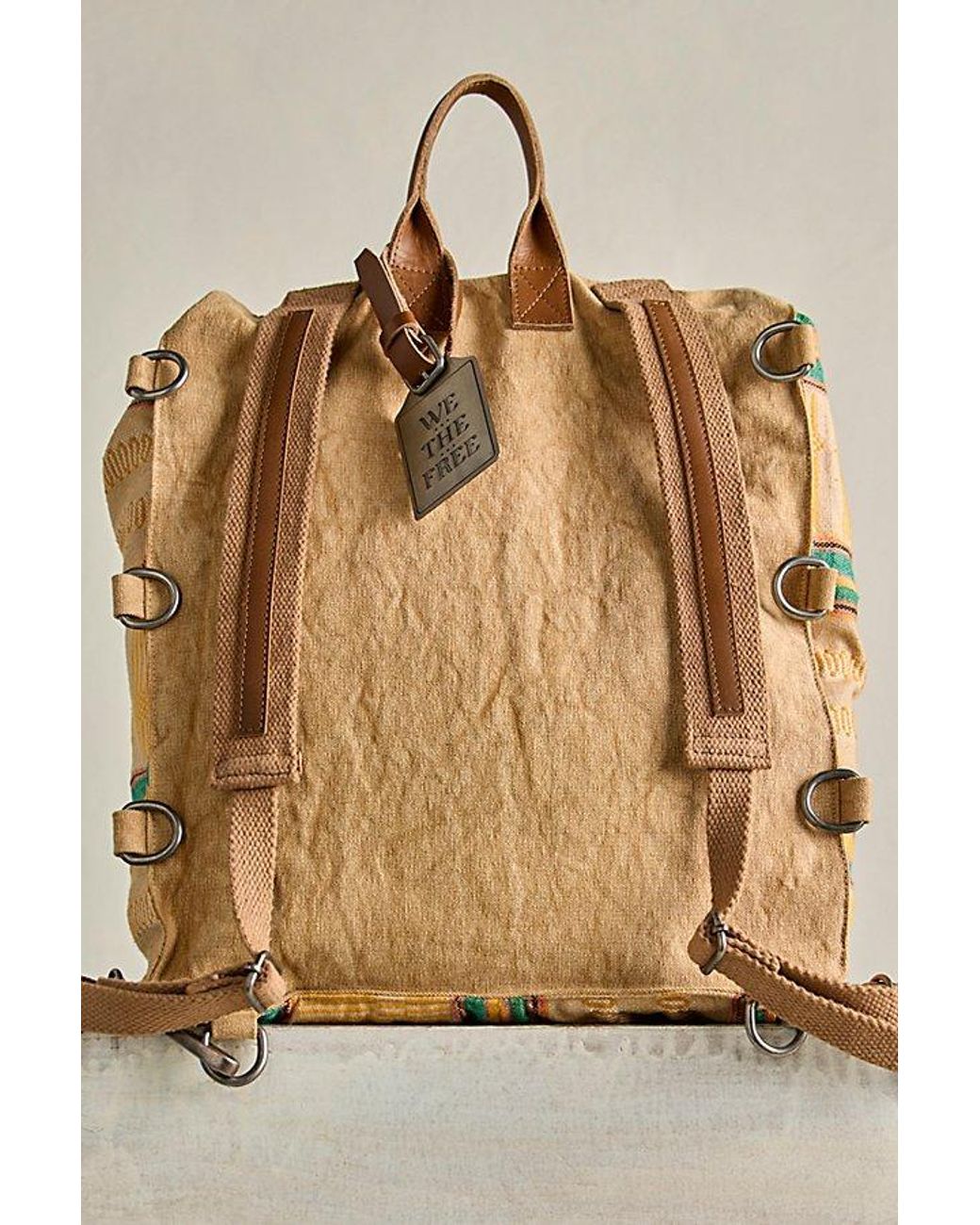 Free People Natural We The Free Patchwork Backpack