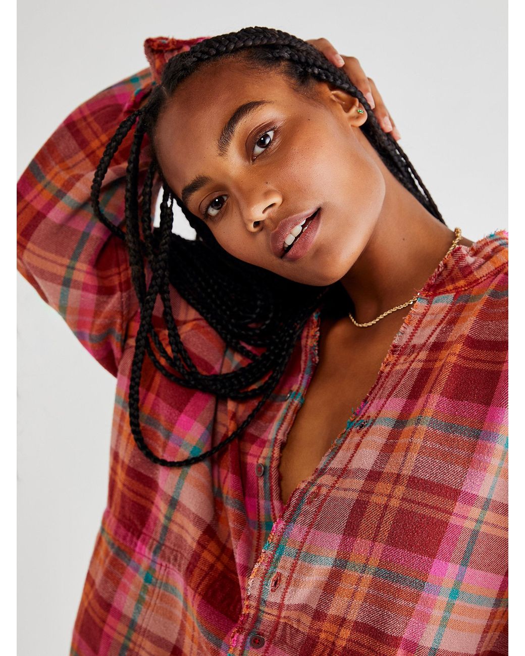 Free People Cotton We The Free Summer Daydream Plaid 