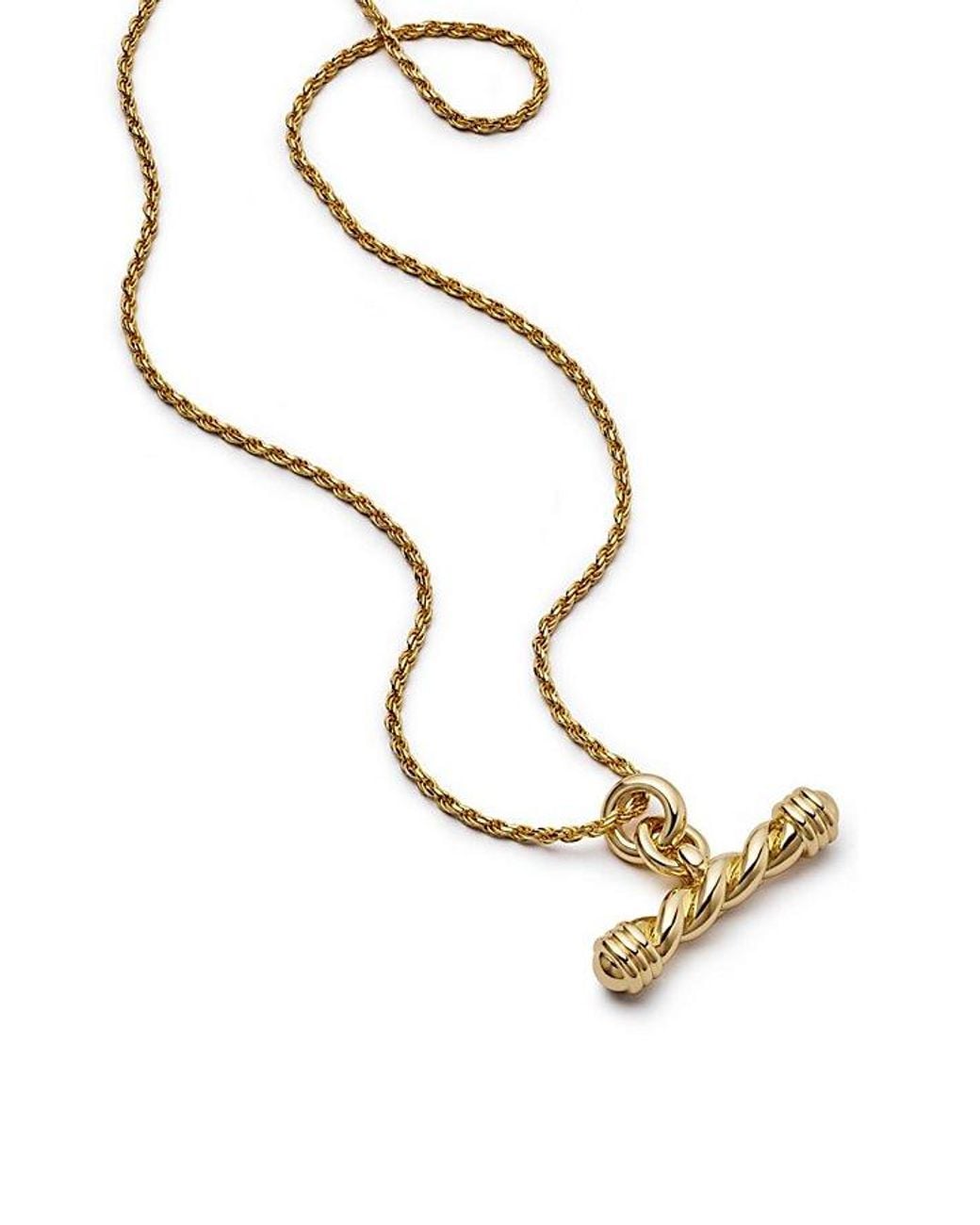 Daisy London Gray X Free People Alice T-Bar Drop Necklace