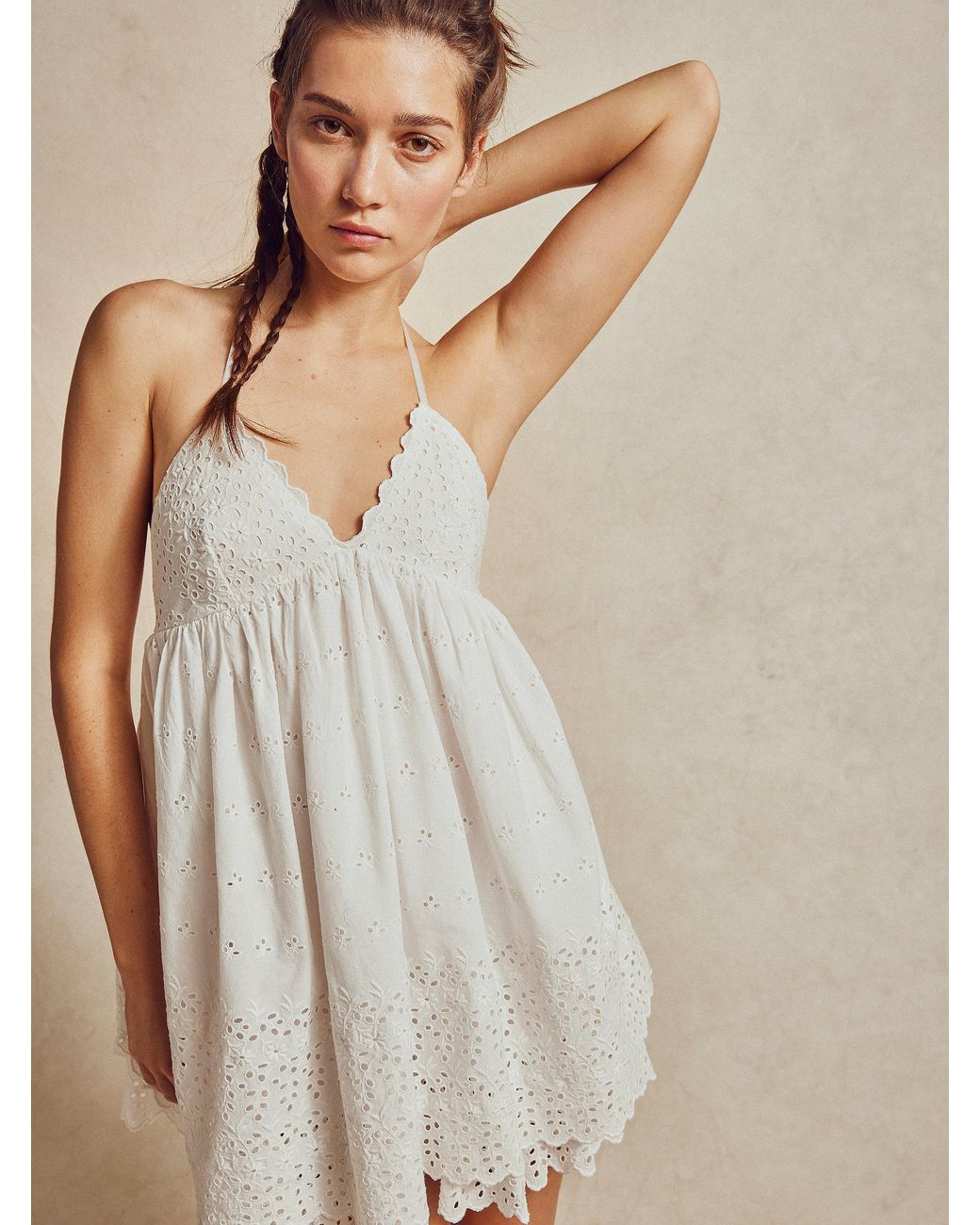 Free people sales lace mini dress