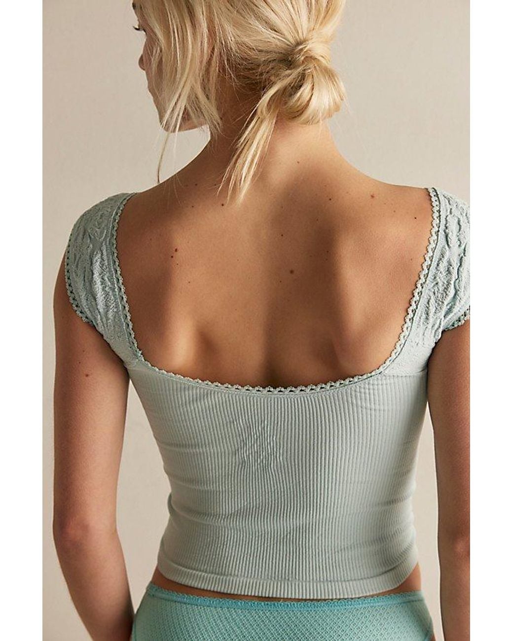Intimately By Free People Gray Pretty Please Crop Top By