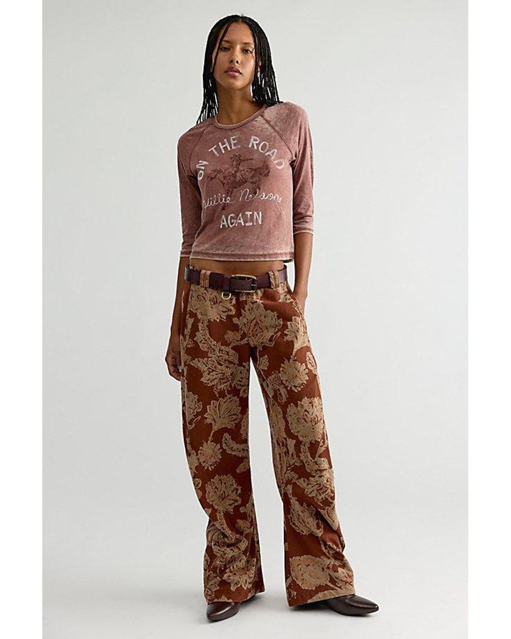 Daydreamer Brown On The Road Again Burnout Tee