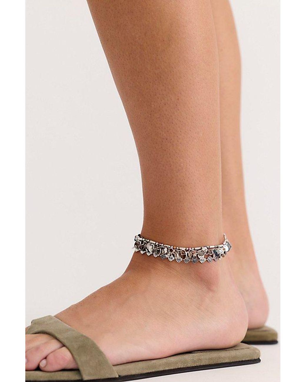 Free People Brown Solana Layered Anklet