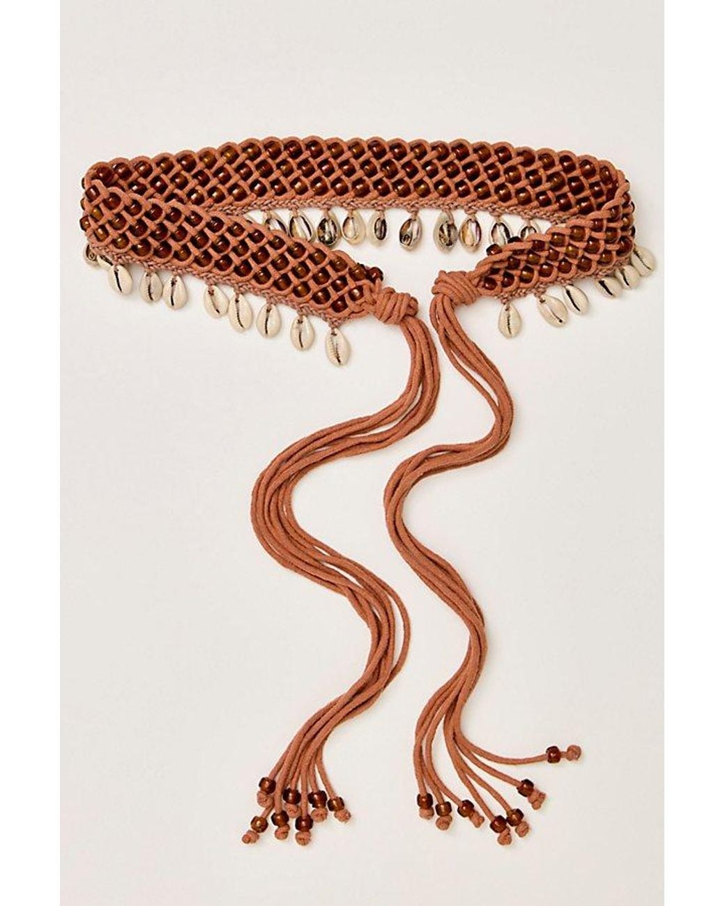 Free People Brown Seaswept Wrap Belt
