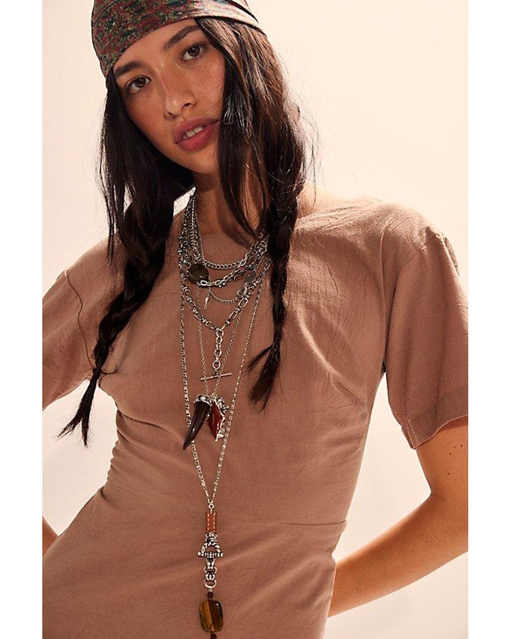 free-est Natural Marcella Midi Dress By