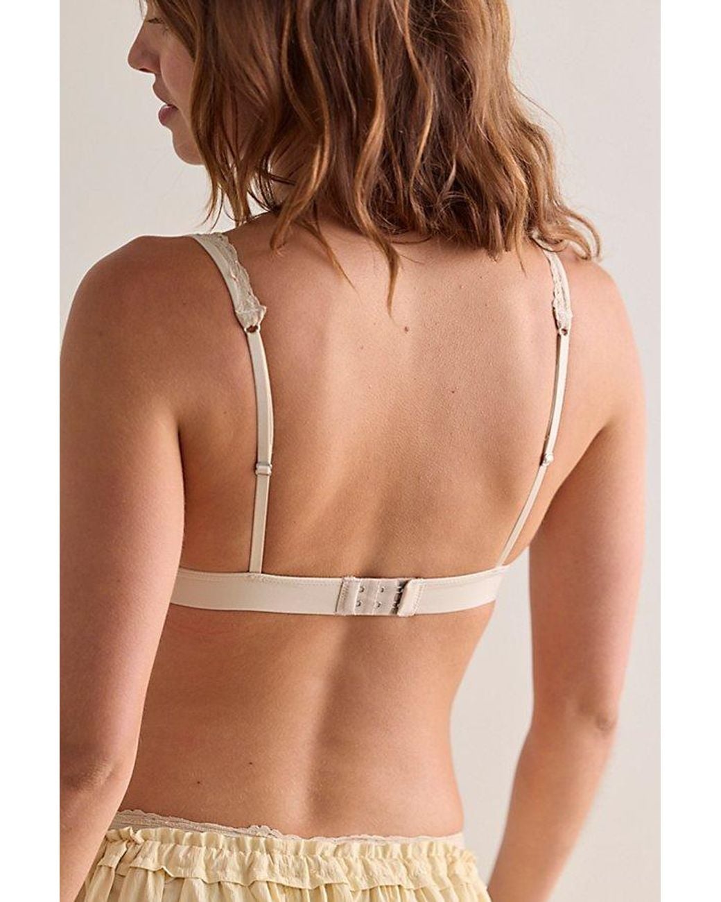 Intimately By Free People Brown Charlie Lace Microfiber Plunge Bralette By