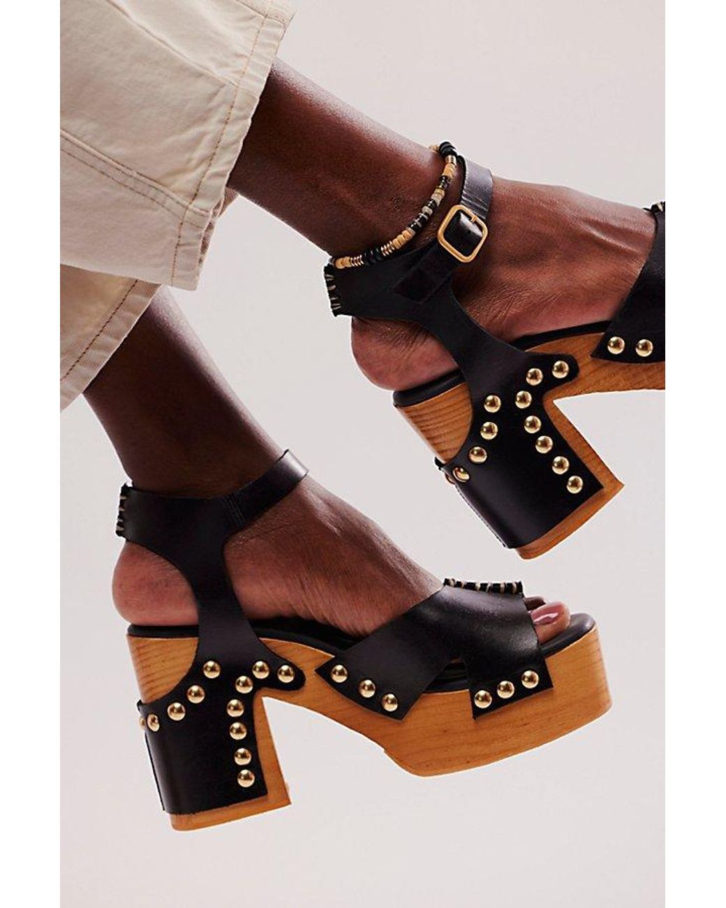 Free People Natural Cecily Clogs